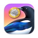 App-Icon: Elster mit Münze im Schnabel